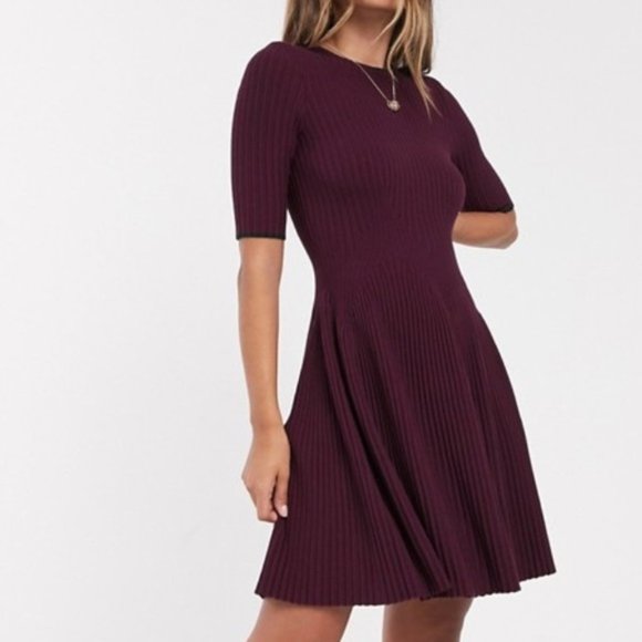Ted Baker London Dresses & Skirts - Ted Baker London Burgundy Mini Dress